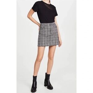American Eagle high rise Plaid Mini Skirt